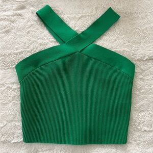 Aritzia Babaton Sculpt Knit Cris Cross Tank